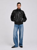 JDYRAYE PU OVERSIZED BOMBER JA CKET PNT 15382263