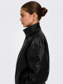 JDYRAYE PU OVERSIZED BOMBER JA CKET PNT 15382263