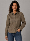 ONLINDI-MIRA L/S FAUX SUEDE SH IRT CC PNT 15376860