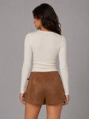 ONLTAVIA HW FAUX SUEDE SKORT P NT 15378751