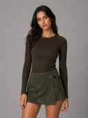 ONLTAVIA HW FAUX SUEDE SKORT P NT 15378751