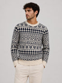 JPRBLUCLARK KNIT PATTERN CREW NECK 12301778