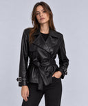 ONLJULIA FAUX LEATHER BELTED J ACKET OTW 15373286
