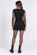 ONLNOVA L/S MESH SHORT DRESS W VN 15380361