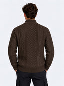 JPRBLUCALLUM CABLE KNIT HALF Z IP 12299947