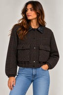 ONLMIKA CHECK BOMBER JACKET OT W 15382397