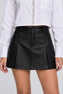 ONLNIELLA HW PLEAT FAUX LEATHE  SKIRT PNT 15378765