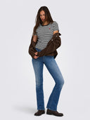 ONLVAL S/S O-NECK STRIPE TOP J RS 15380215