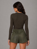 ONLTAVIA HW FAUX SUEDE SKORT P NT 15378751