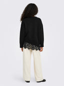 ONLEVIE LS LACE MIX O-NECK KNT 15382505